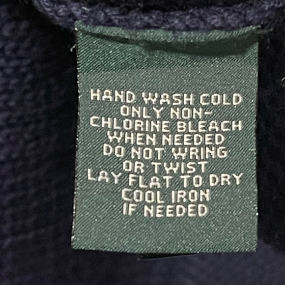 Lauren Ralph Lauren Knitted Cowl Neck Embroidered Cardigan 100% Cotton Size XL - Picture 10 of 10